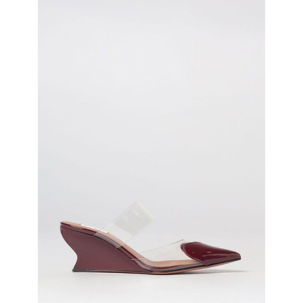 AlaiA Women Alaia Le Cå“Ur Patent Leather Wedge Mules With Almond Toe